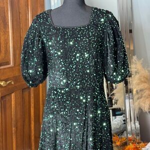 Ivy City Green Sequin Dress